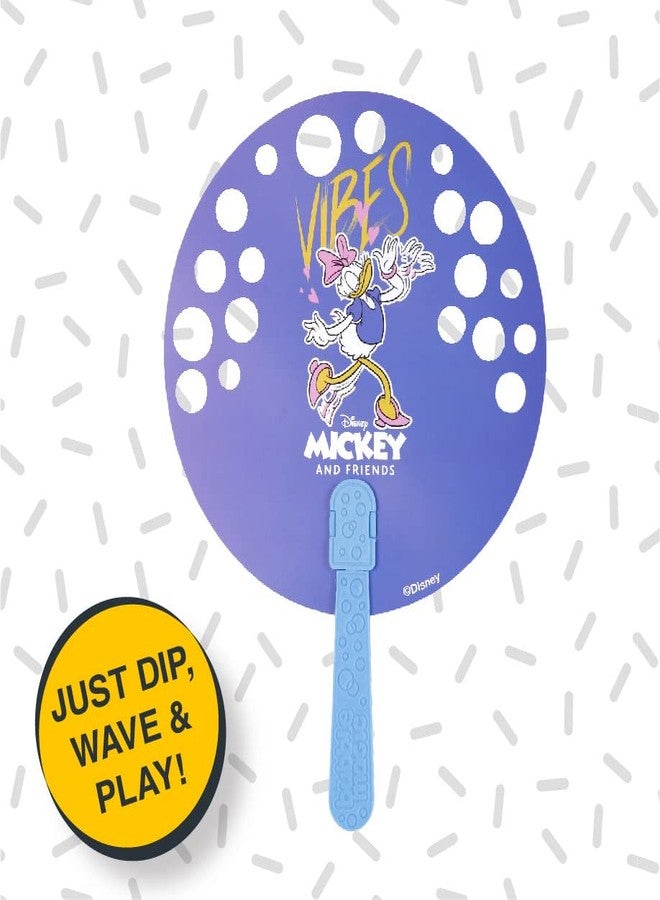 Bubble Magic FanBubs Daisy Duck Theme|Thick Viscous Concentrate Solution Pouches with HandFan|Just Dip, Wave& Play|Bubble Maker|Birthday&Return Gifts for Kids 3yrs+|Outdoor Indoor Toy|Made in India - Image 2
